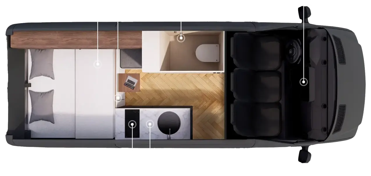 Rollinn interior 3pers USP animated