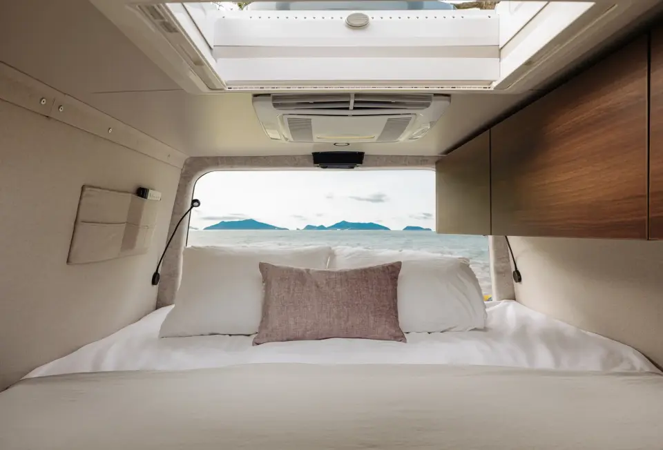 Rollinn interior view from bed